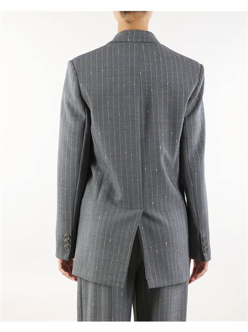 Pinstriped luxury fabric jacket Simona Corsellini SIMONA CORSELLINI | Jacket | GI00802TGES0003652